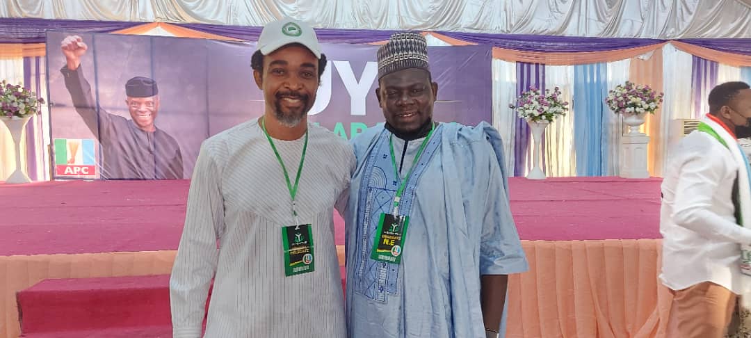 The Co-Coordinator, TOTT, Mr. Olugbenga Olaoye with Dr. Usman Alamin - From University of Maiduguri and Dep. Director, Osinbajo Volunteer Movement.