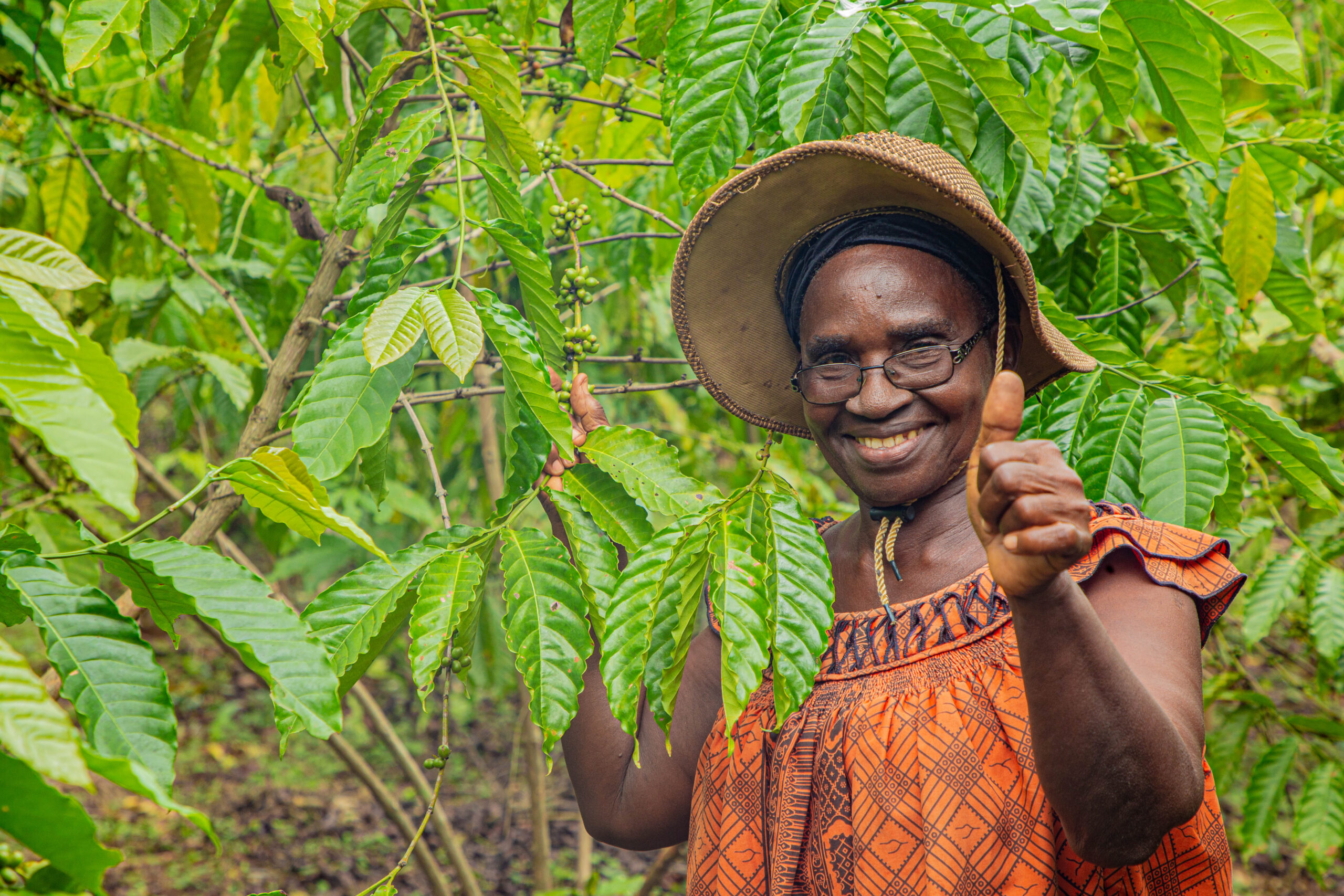 Amani, a female farmer from Yobouekro, Côte d'Ivoire