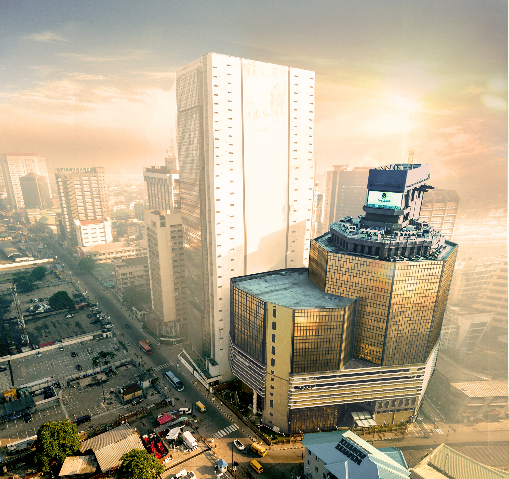 FirstBank Head Office buiding in Marina, Lagos, West Africa's commercial capital
