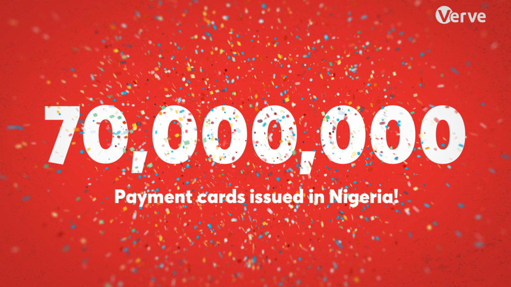 Verve 70M payment cards Nigeria Cover