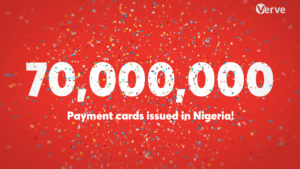 Verve 70M payment cards Nigeria Cover