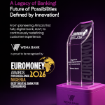 Wema Bank Named Nigeria’s Best Digital Bank for Consumers 2026 At Euromoney Award 